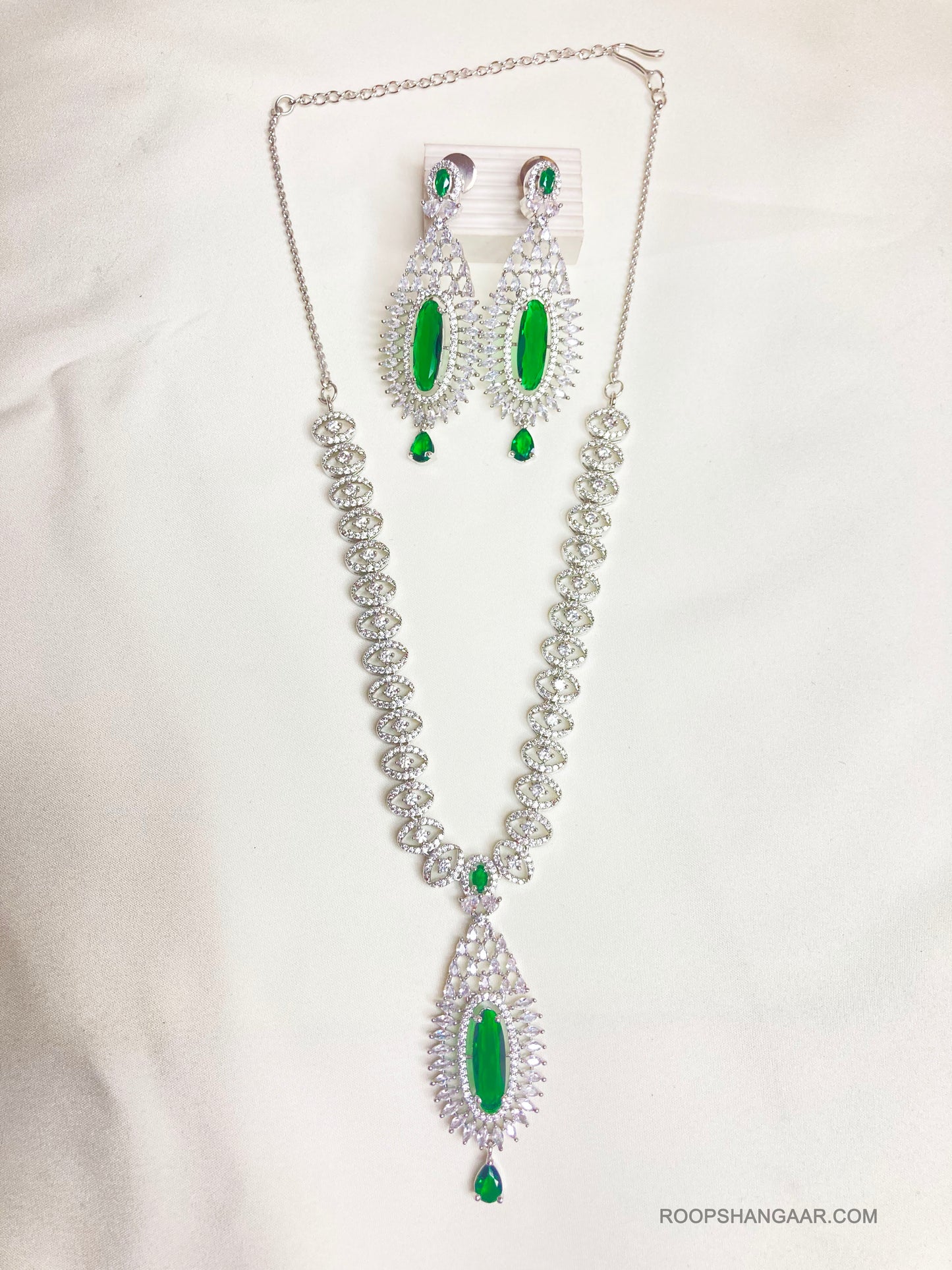 Audrey Green Zirconia Jewellery Set