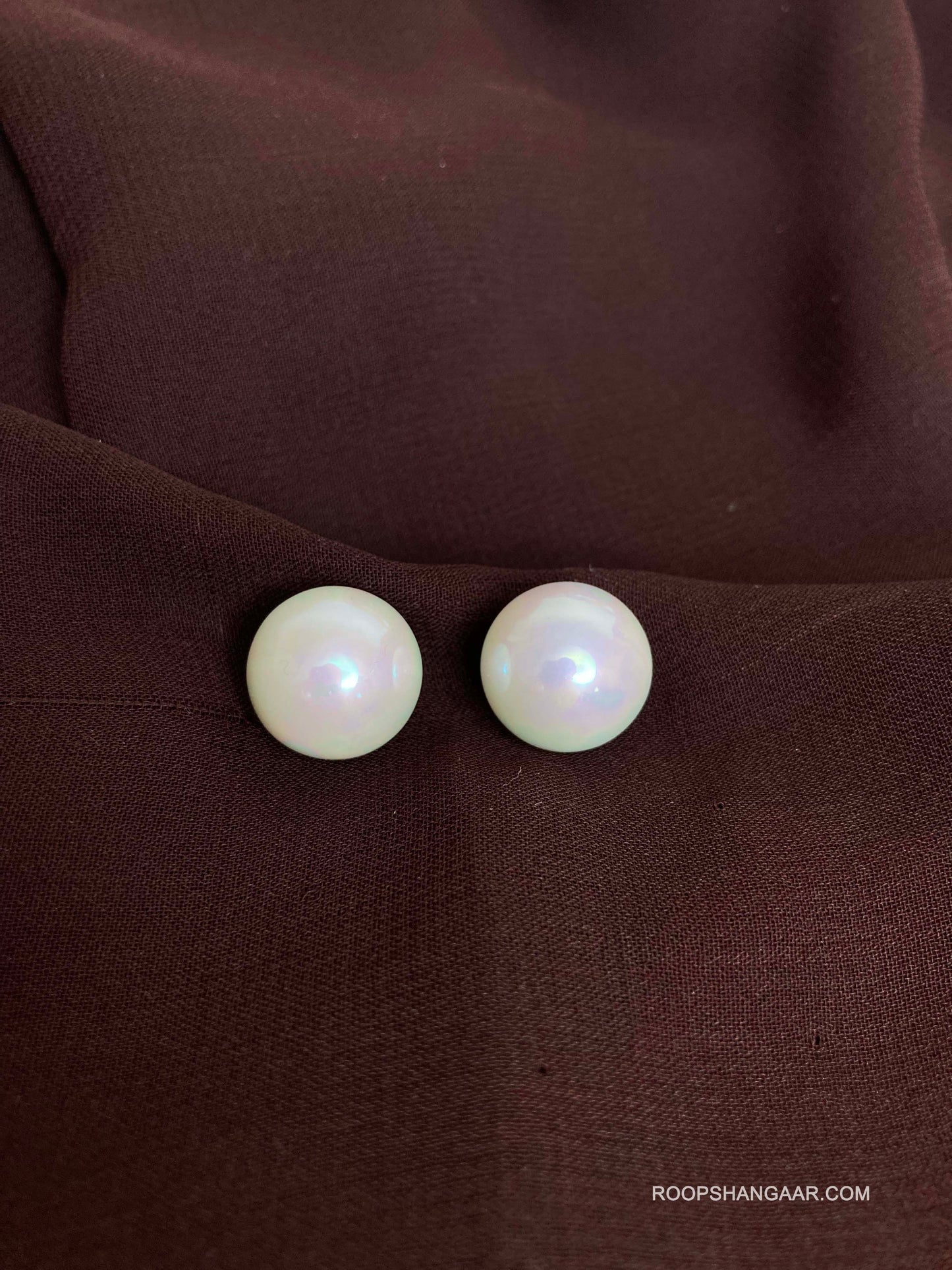 White Azura Studs