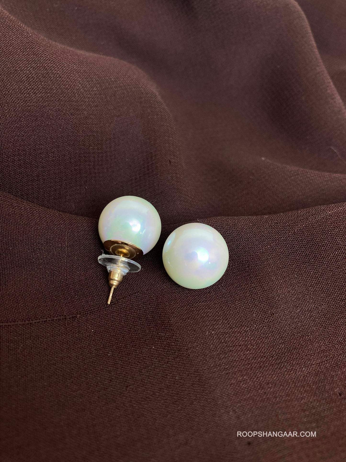 White Azura Studs