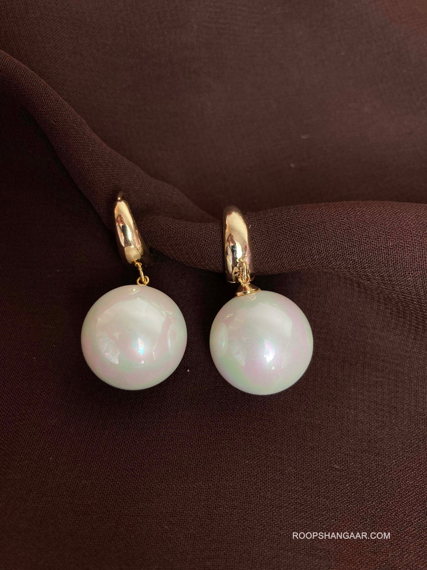 White Luna Earrings