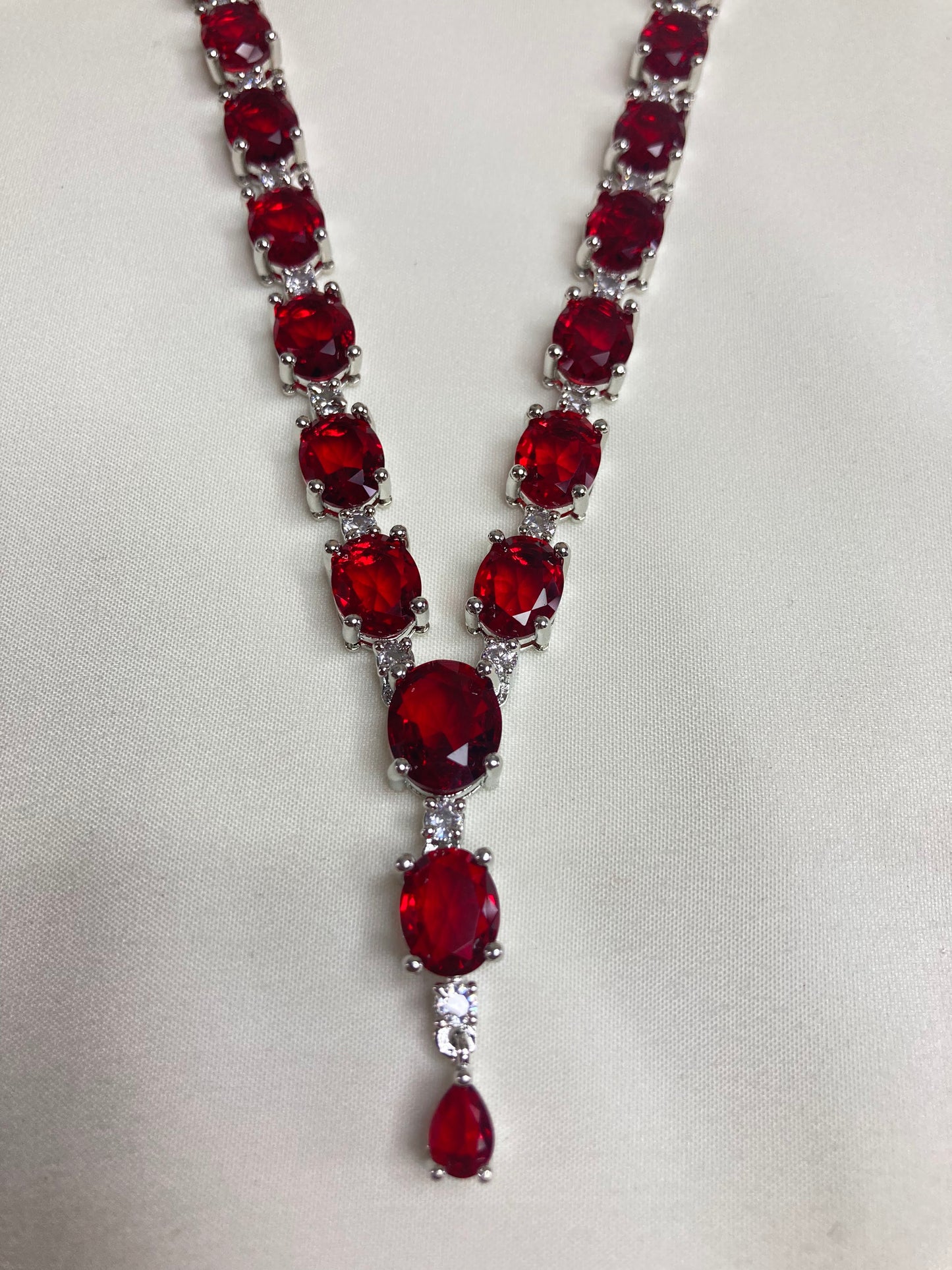Red Scarlett Zirconia Jewellery Set