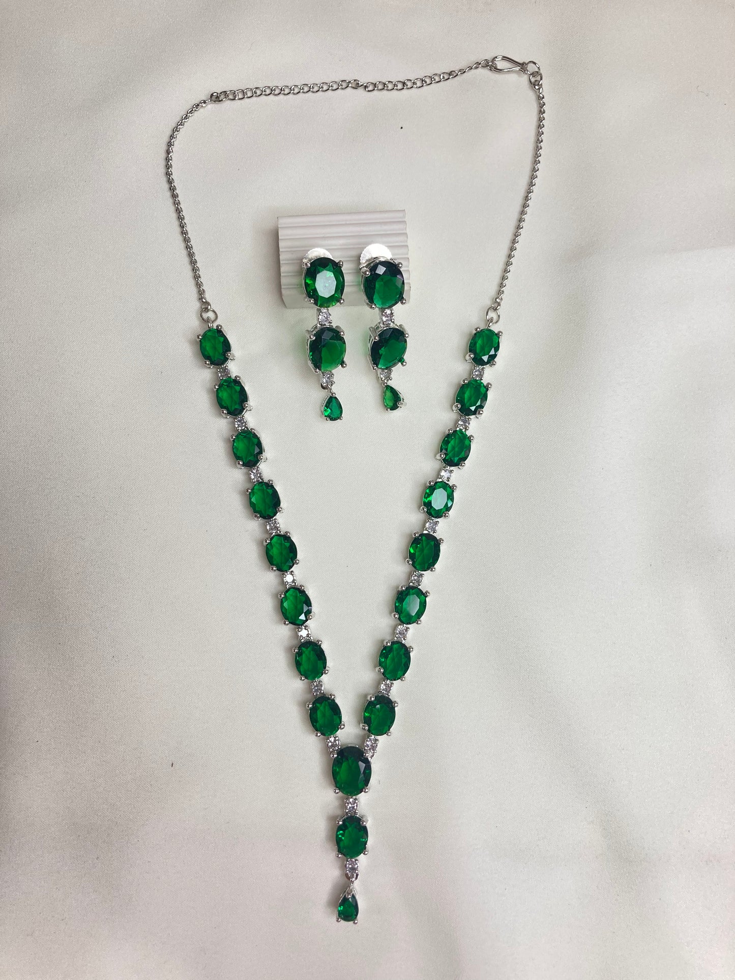 Green Scarlett Zirconia Jewellery Set