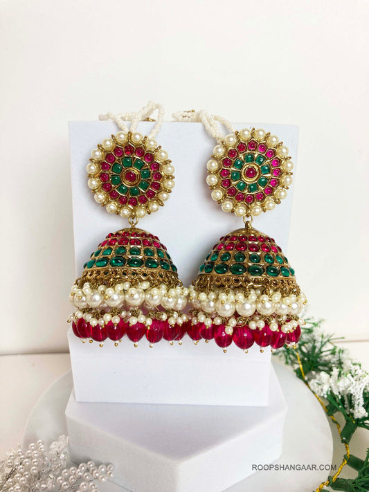 Multicolor Aakriti Jhumkis