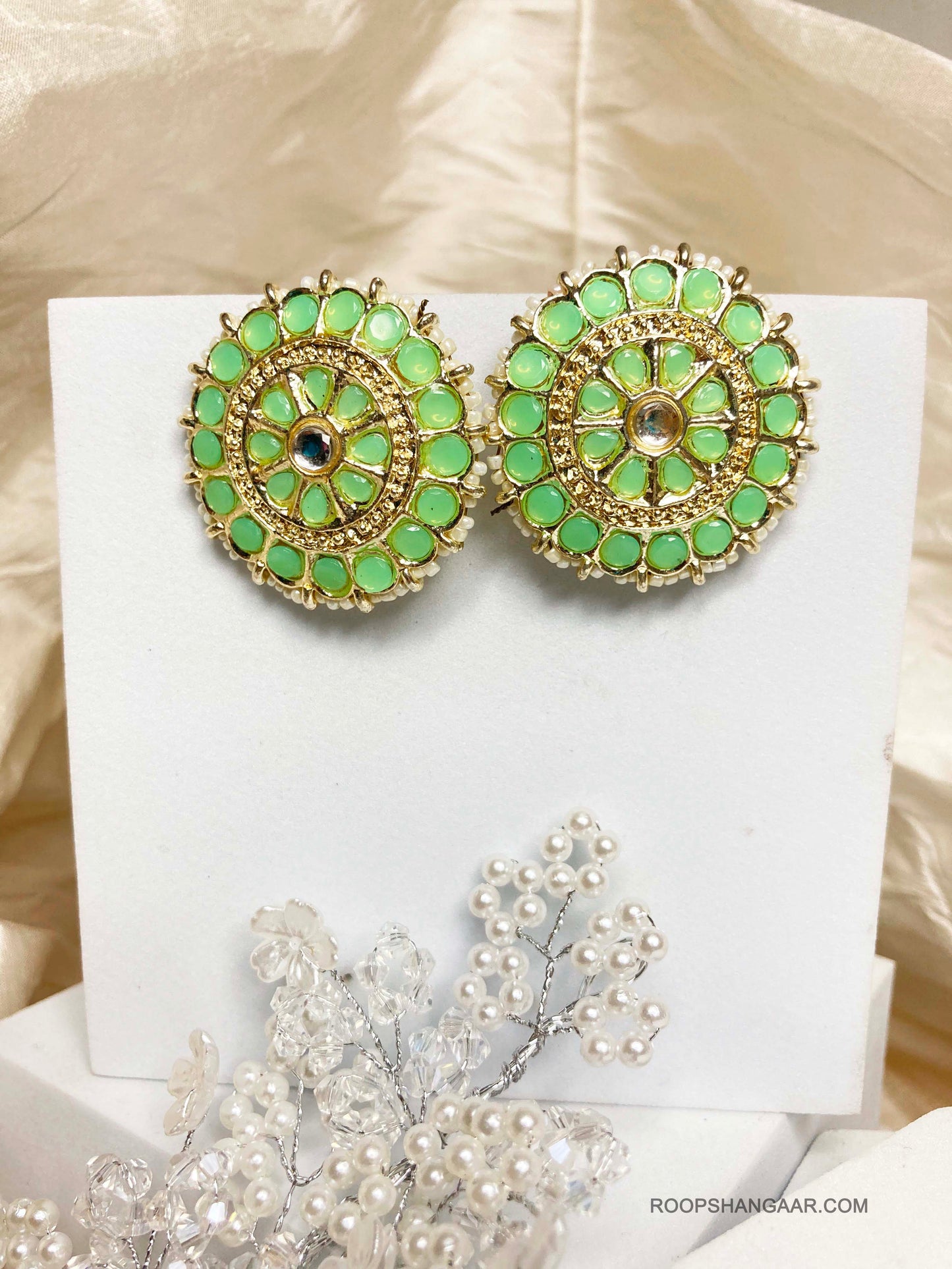 Green Aarohi Studs