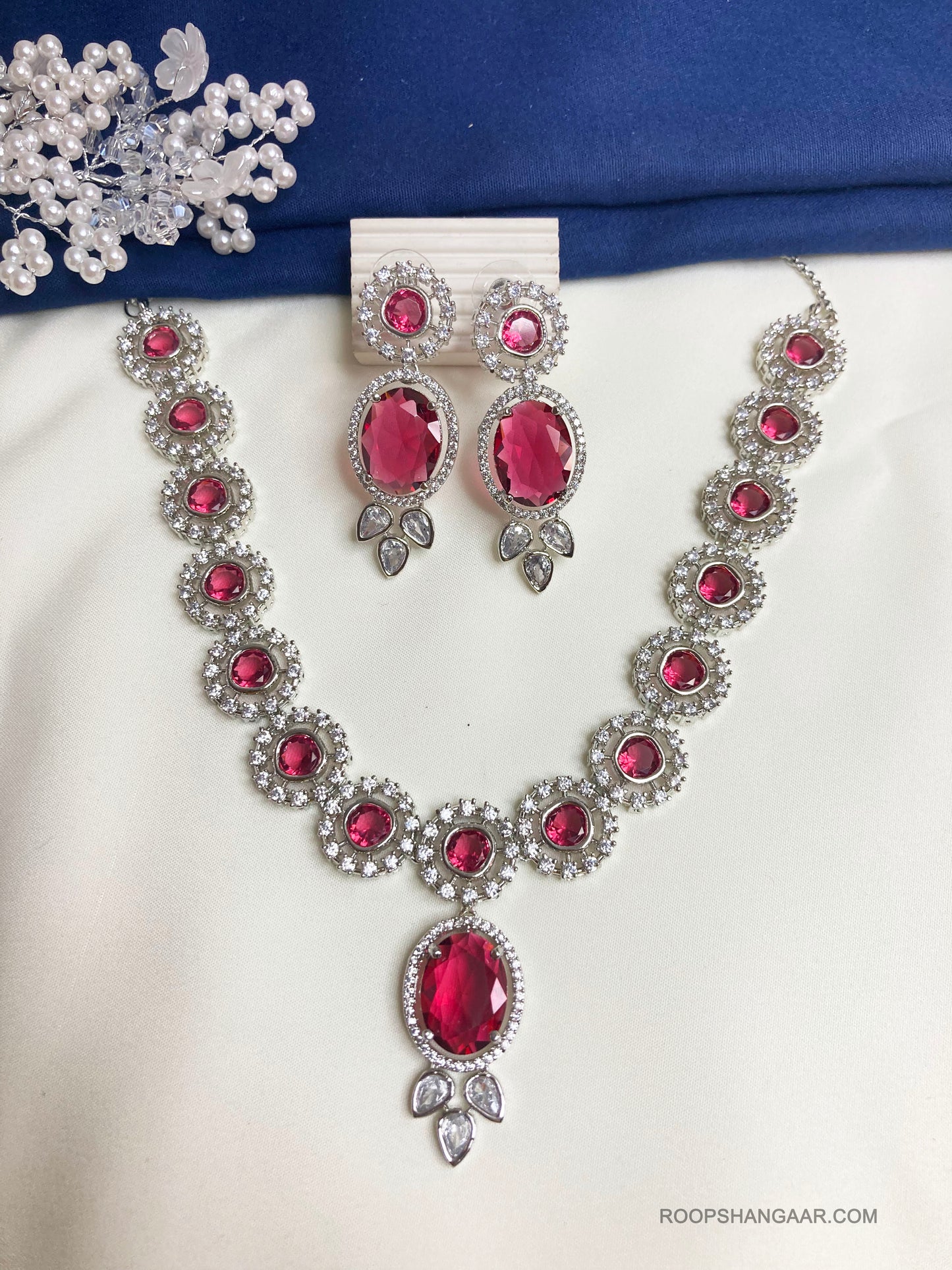 Ruby Angel Zirconia Jewellery Set