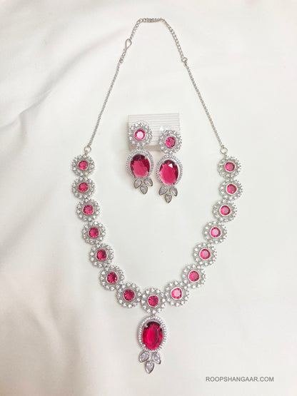 Ruby Angel Zirconia Jewellery Set