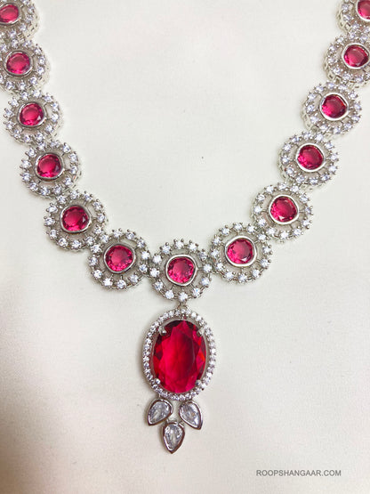 Ruby Angel Zirconia Jewellery Set