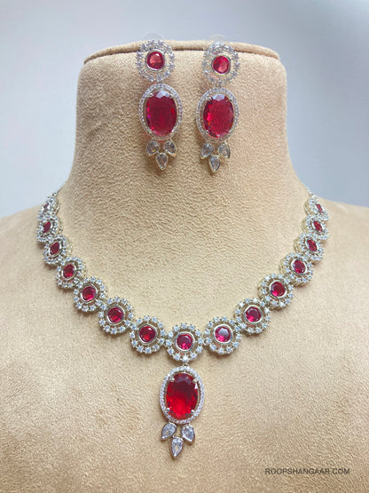 Ruby Angel Zirconia Jewellery Set