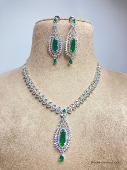 Audrey  Green Zirconia Jewellery Set