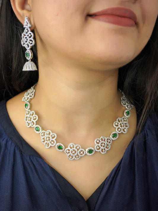 Green Keira Zirconia Jewellery Set