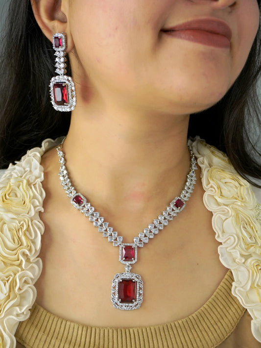 Ruby Greta Zirconia Jewellery Set