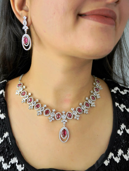 Ruby Isla Zirconia Jewellery Set