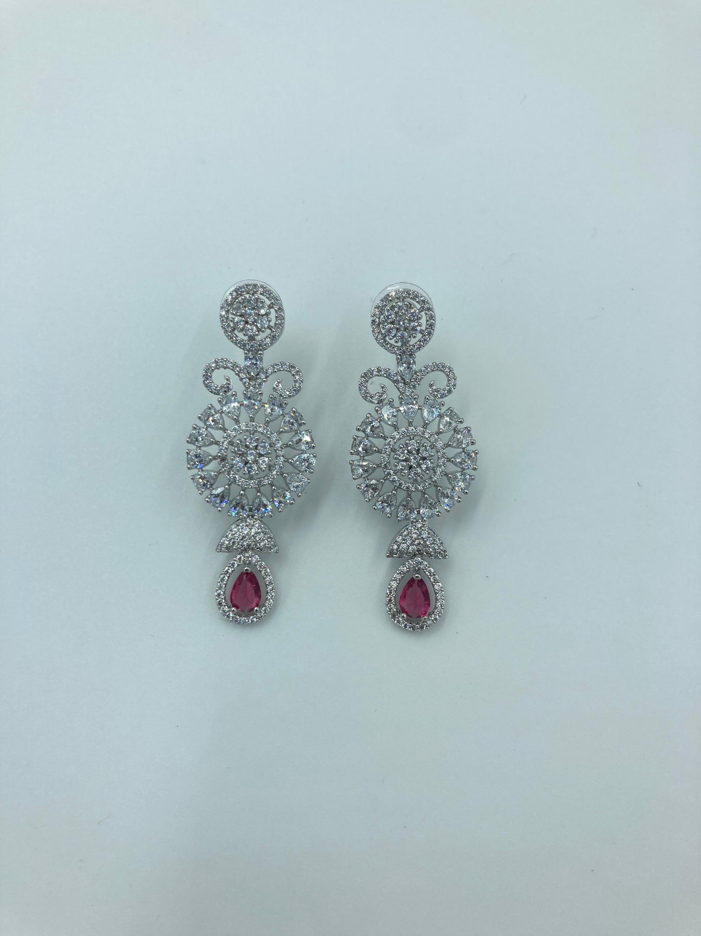 Ruby Diana Zirconia Jewellery Set