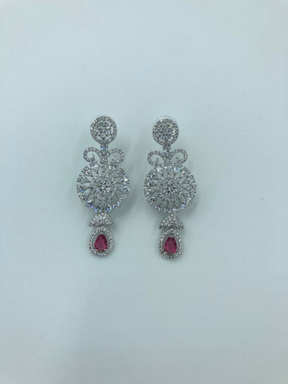 Ruby Diana Zirconia Jewellery Set