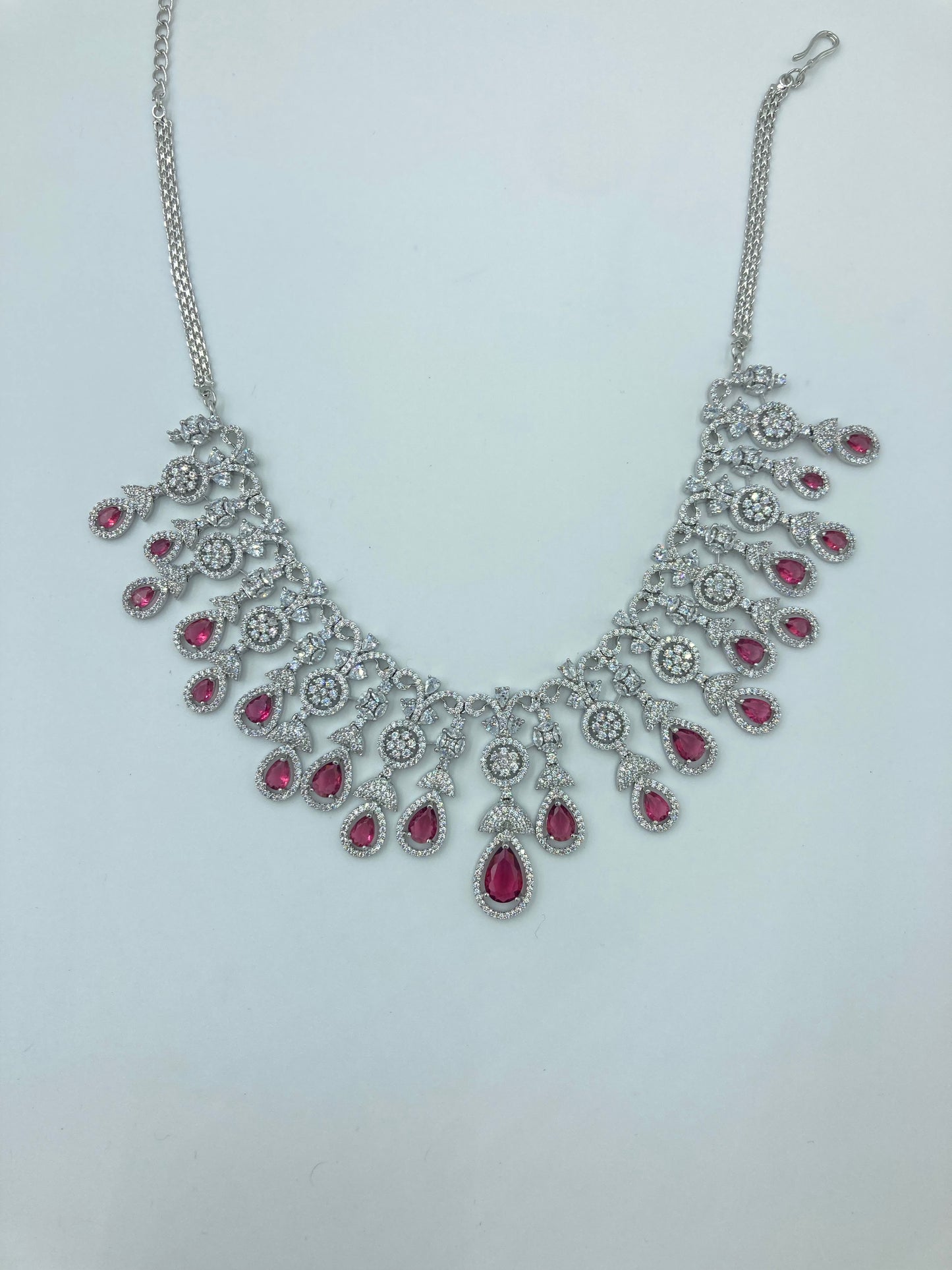 Ruby Diana Zirconia Jewellery Set