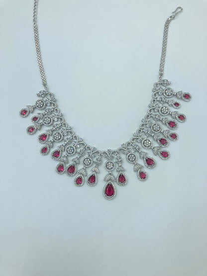 Ruby Diana Zirconia Jewellery Set