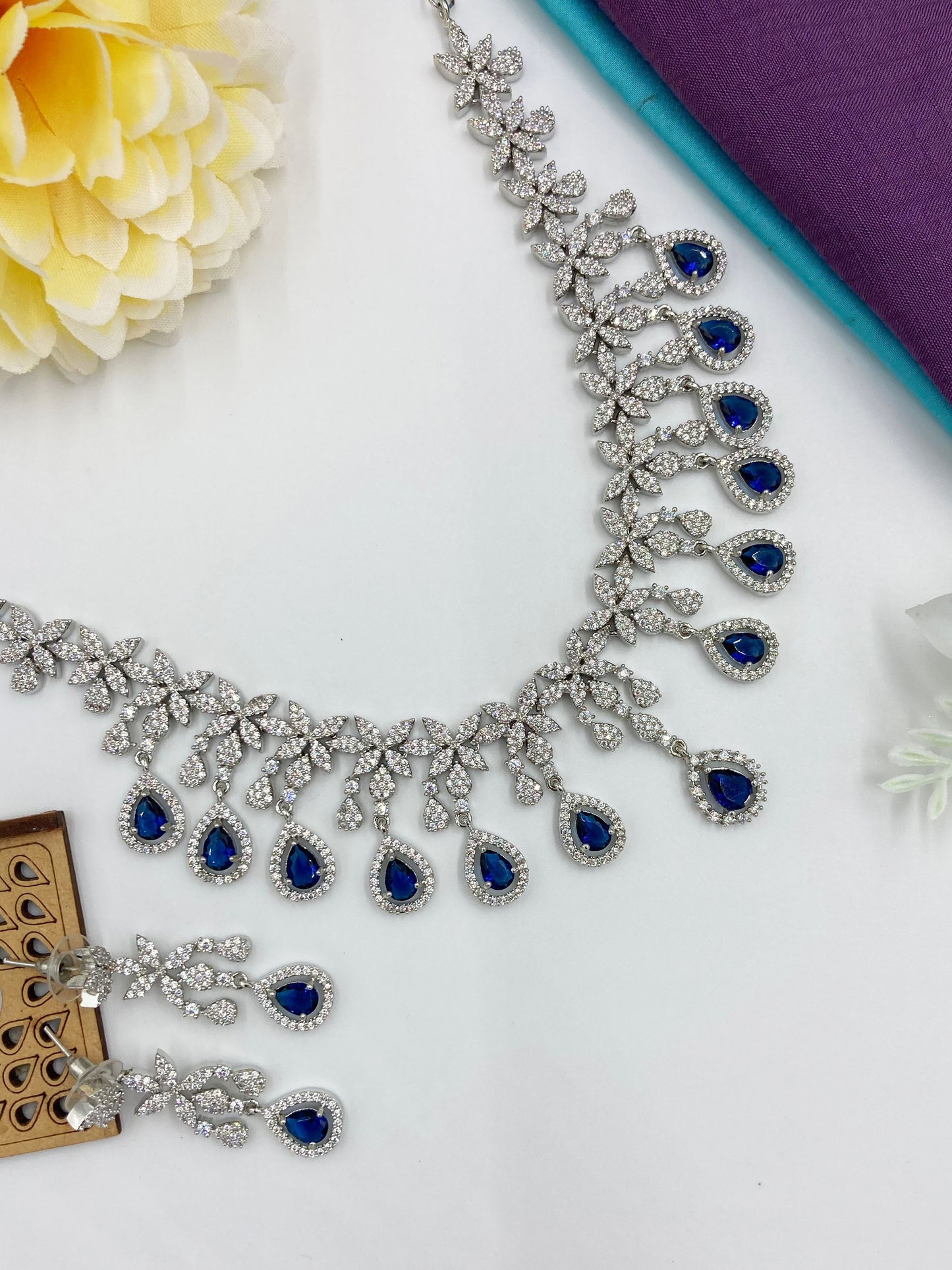 Blue Sophie Zirconia Jewellery Set