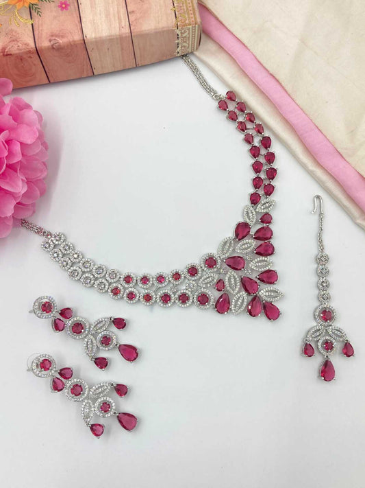 Ruby Jacqueline Zirconia Jewellery Set