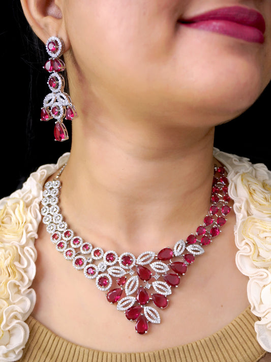 Ruby Jacqueline Zirconia Jewellery Set