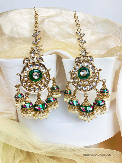 Emerald Jalak Jhumkis