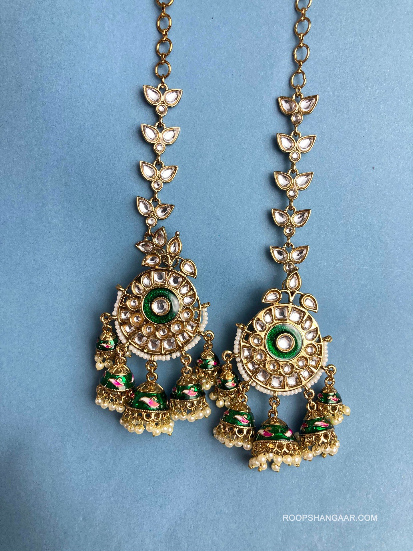 Emerald Jalak Jhumkis