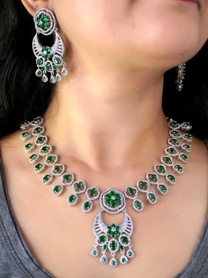 Emerald Green Juliette Zirconia Jewellery Set