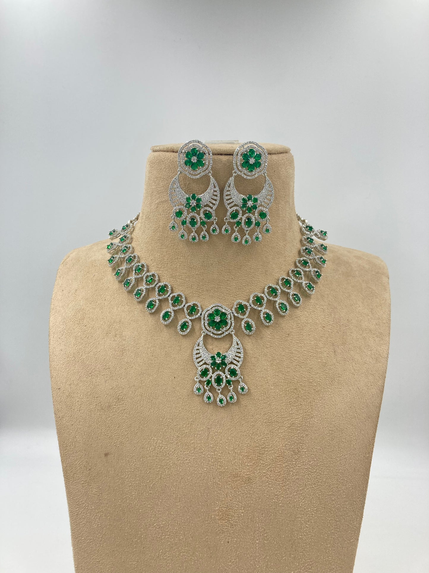 Emerald Green Juliette Zirconia Jewellery Set