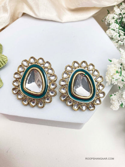 Emerald Kalyani Studs