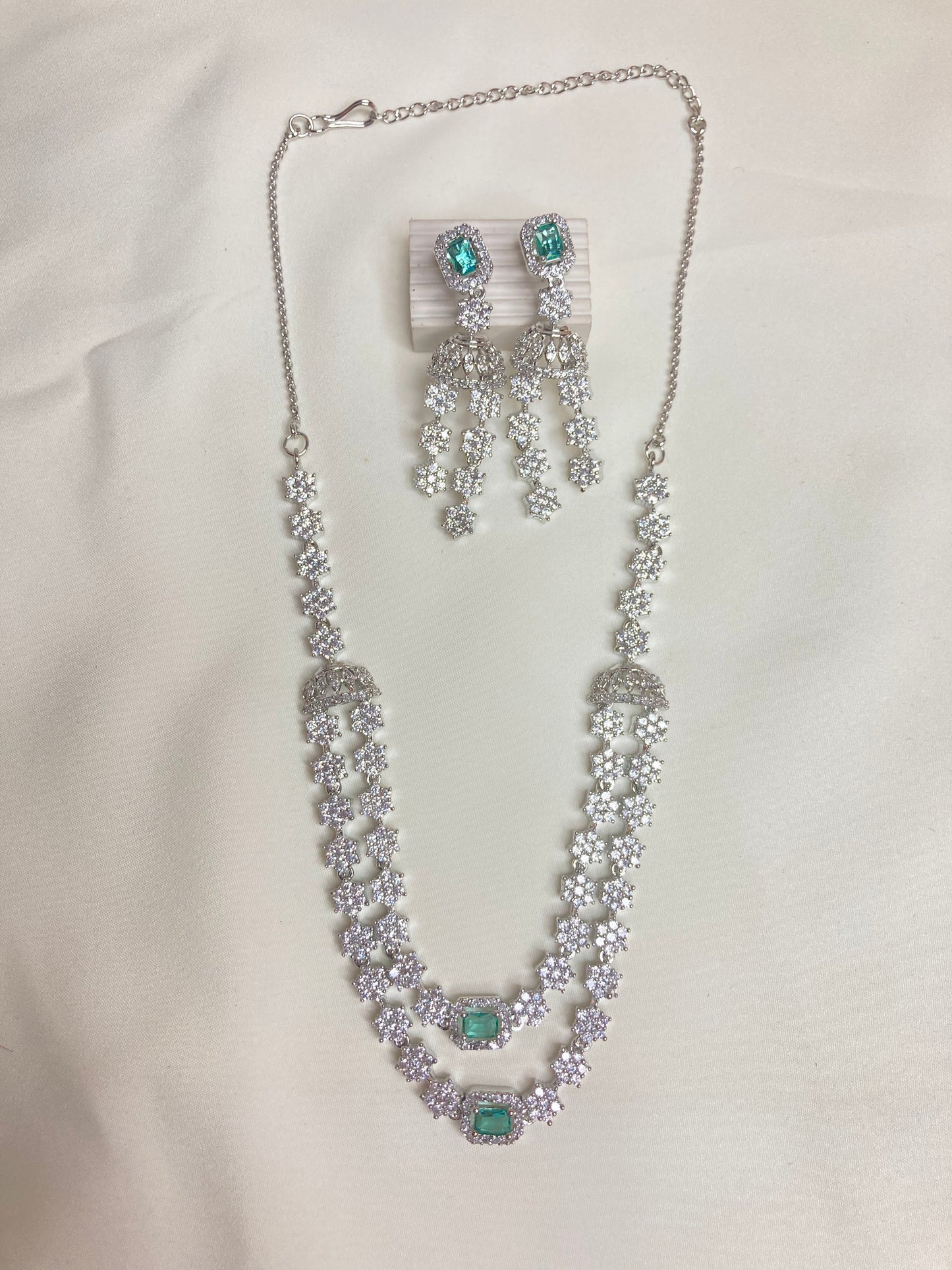 Rama Green Kate Zirconia Jewellery Set