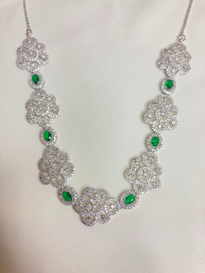 Green Keira Zirconia Jewellery Set
