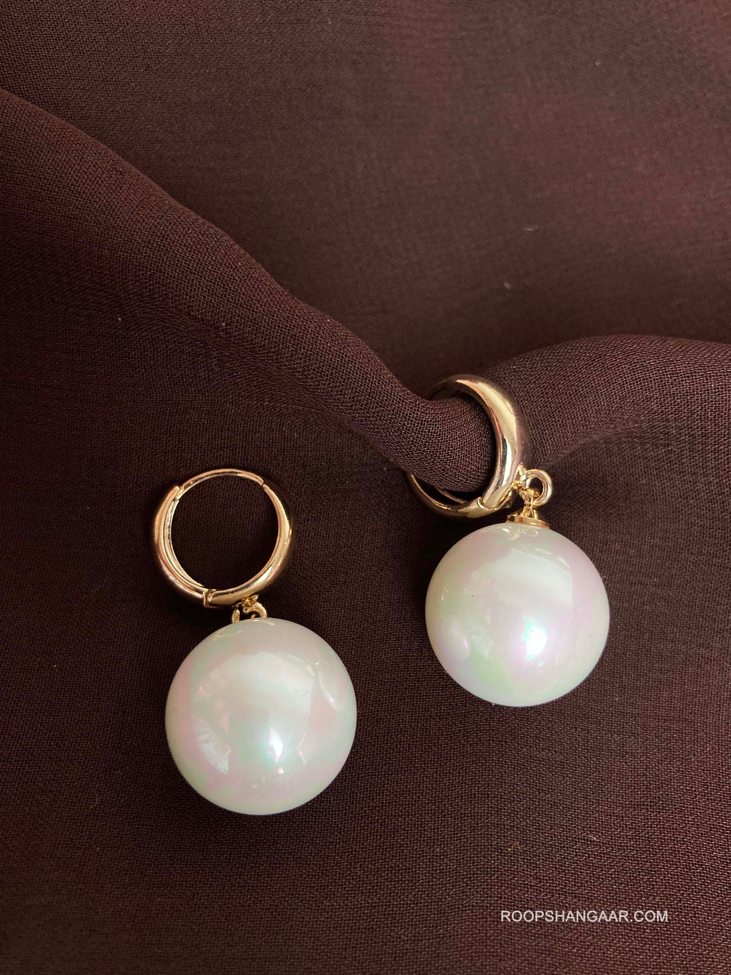 White Luna Earrings