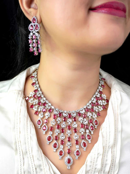 Ruby Megan Zirconia Jewellery Set