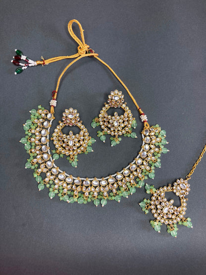 Mint  Isha Jewellery Set
