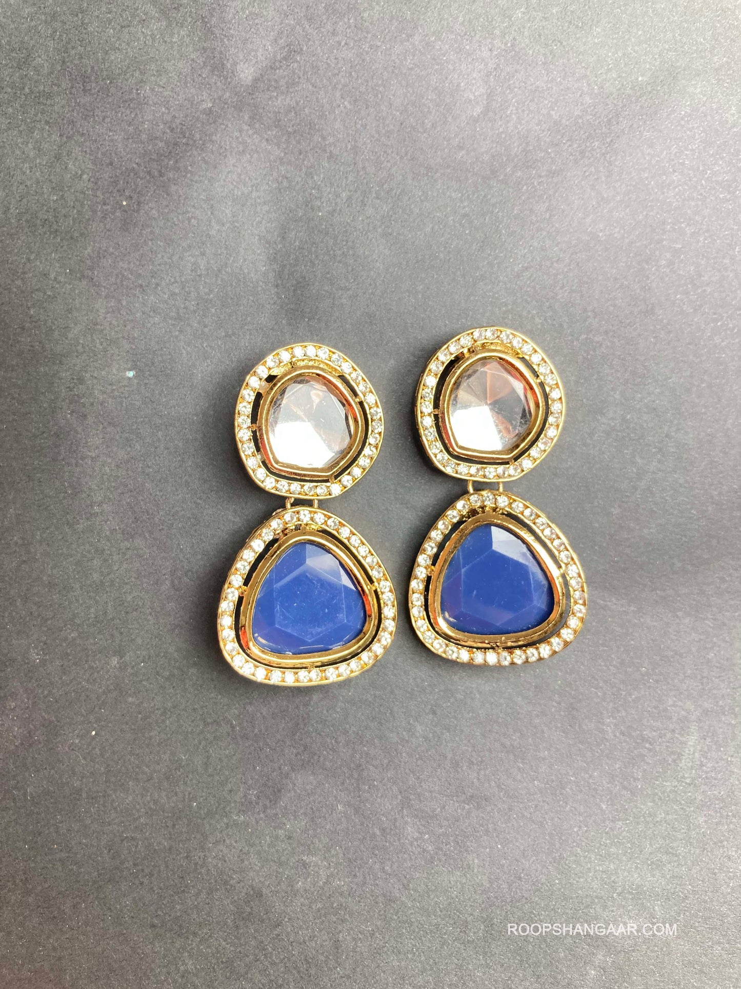 Navy Shruti Danglers