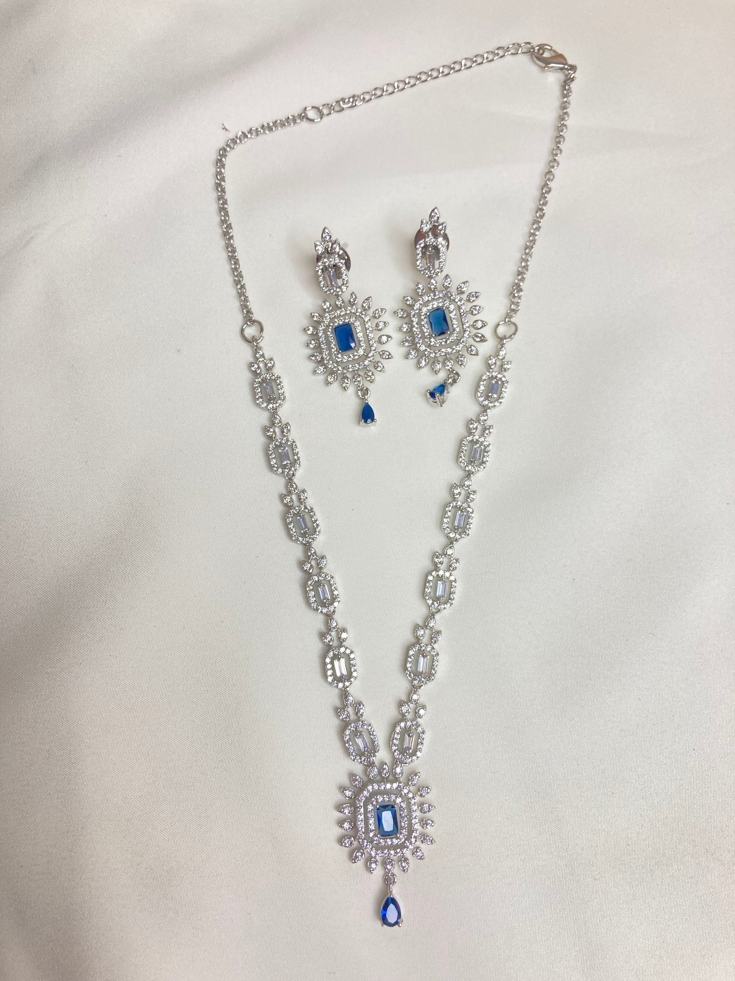 Blue Nicole Zirconia Jewellery Set