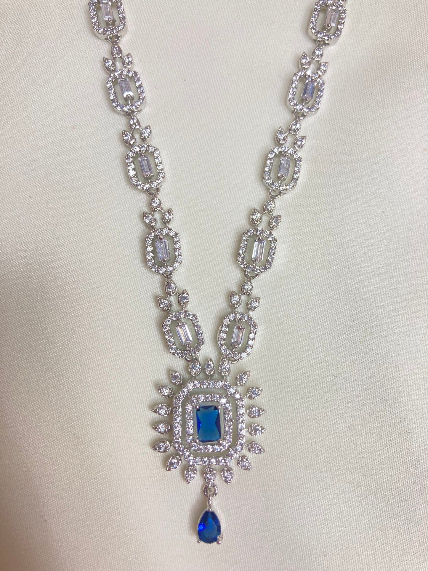 Blue Nicole Zirconia Jewellery Set