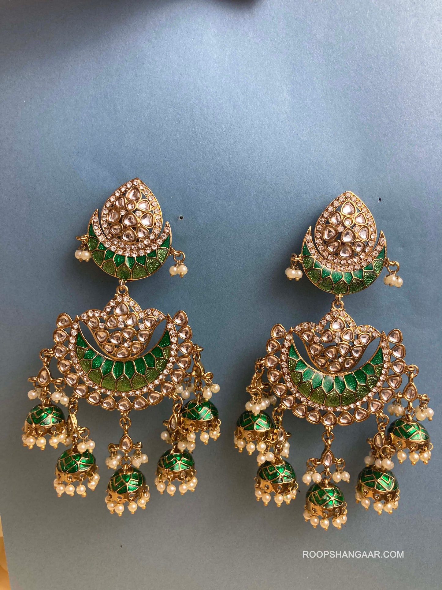 Emerald Nupur Jhumkis