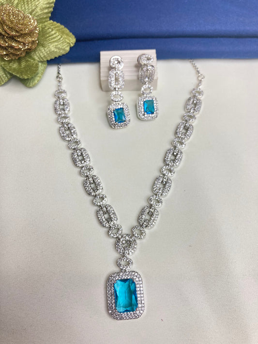 Aqua Olivia Zirconia Jewellery Set