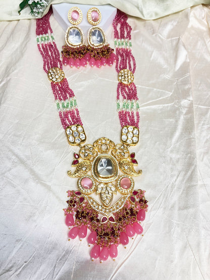 Pink Brishti Jewellery Set