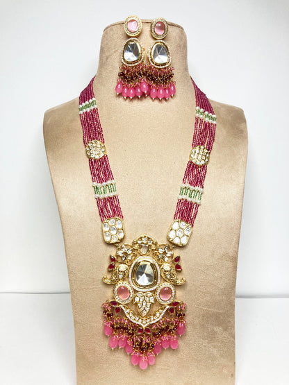 Pink Brishti Jewellery Set