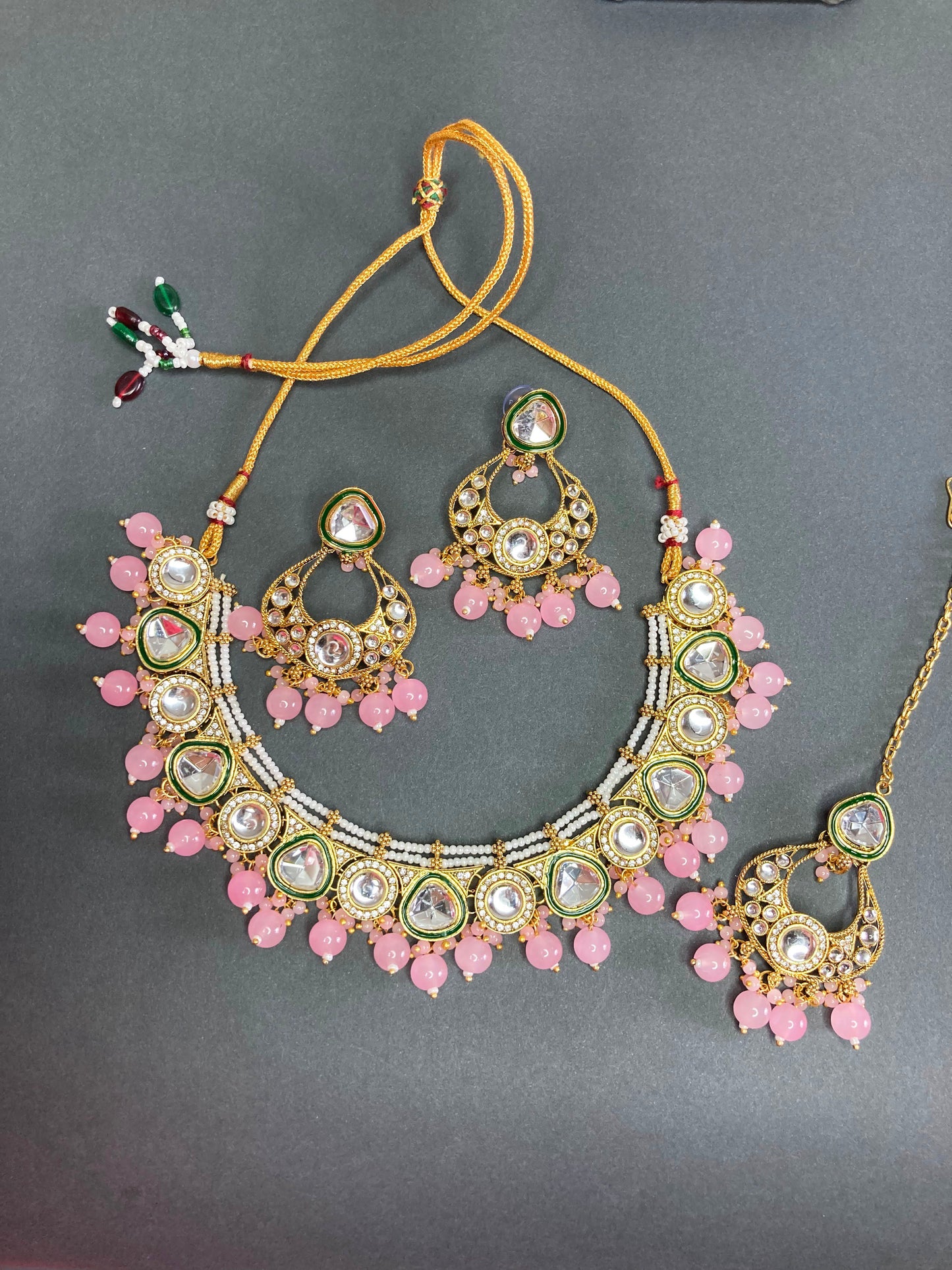 Pink Grishma Jewellery Set