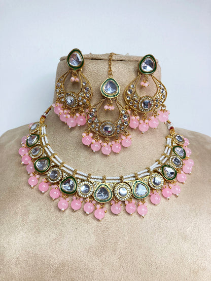 Pink Grishma Jewellery Set