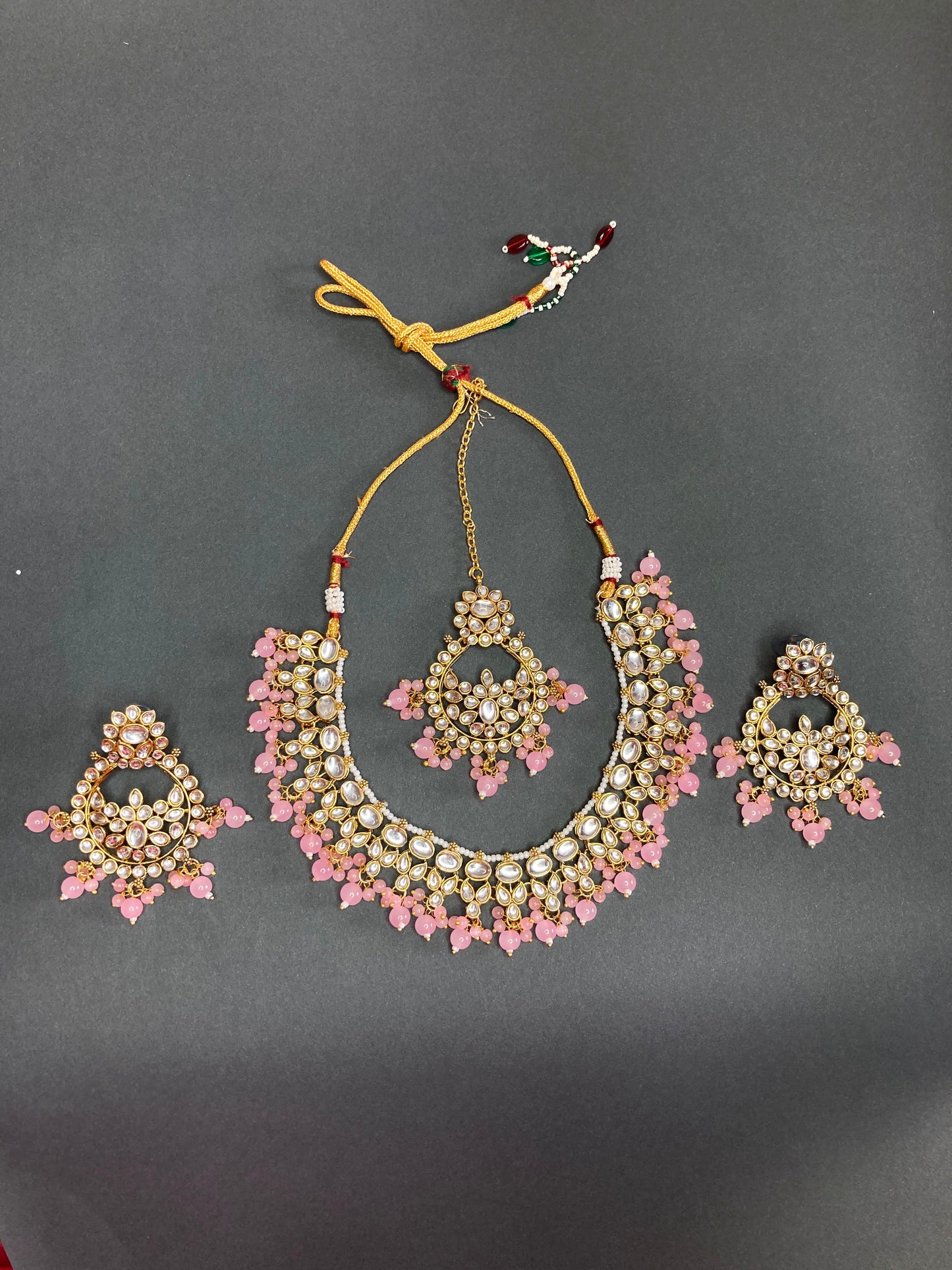 Pink Isha Jewellery Set