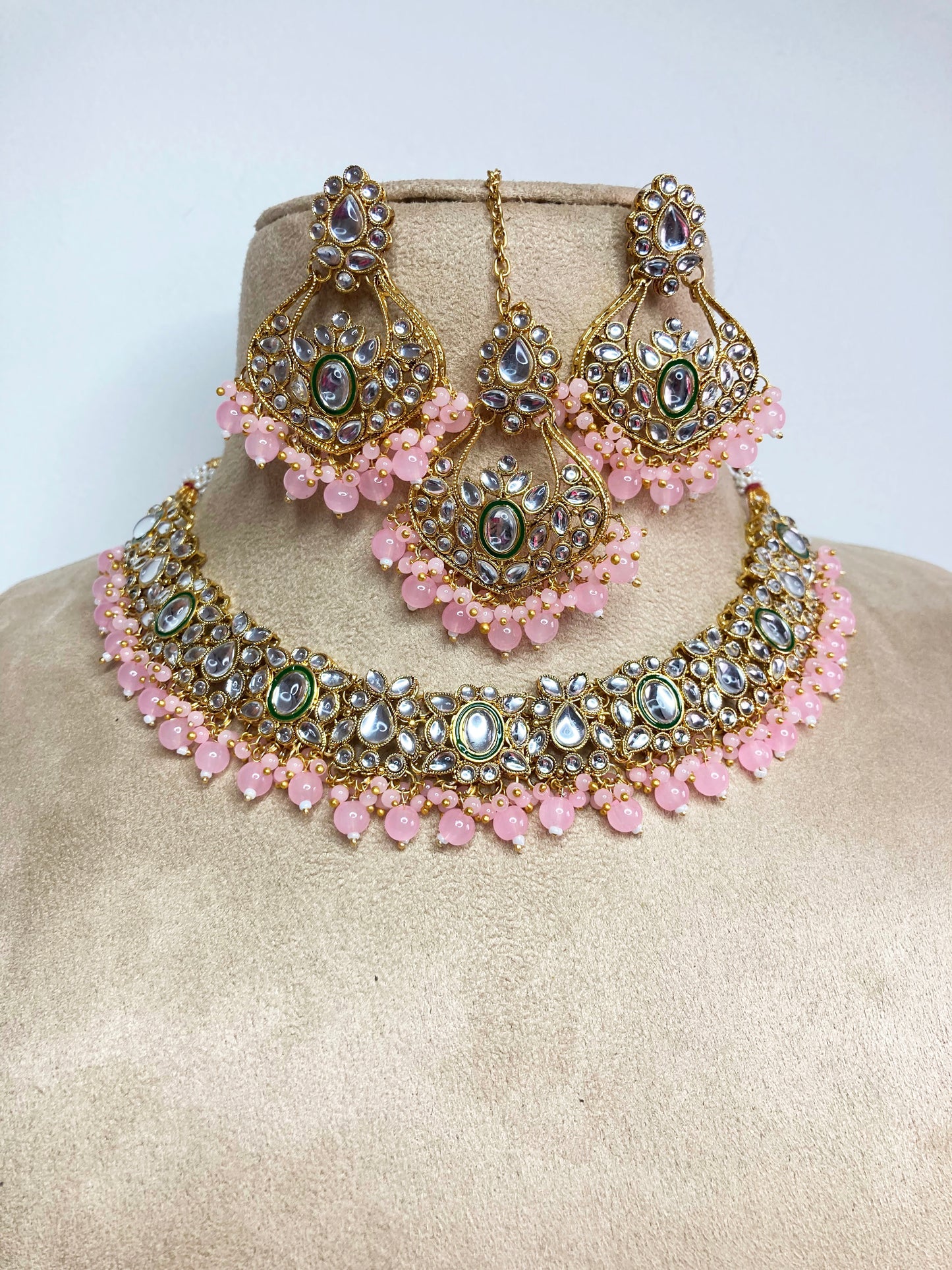 Pink Meher Jewellery Set