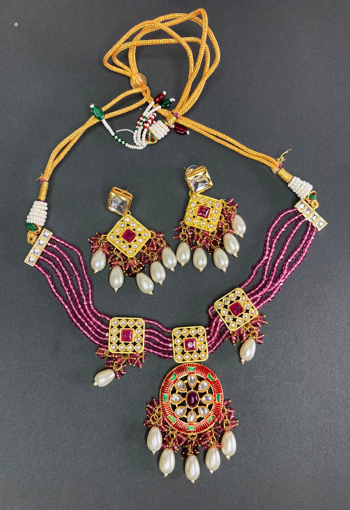 Pink Mita Jewellery Set