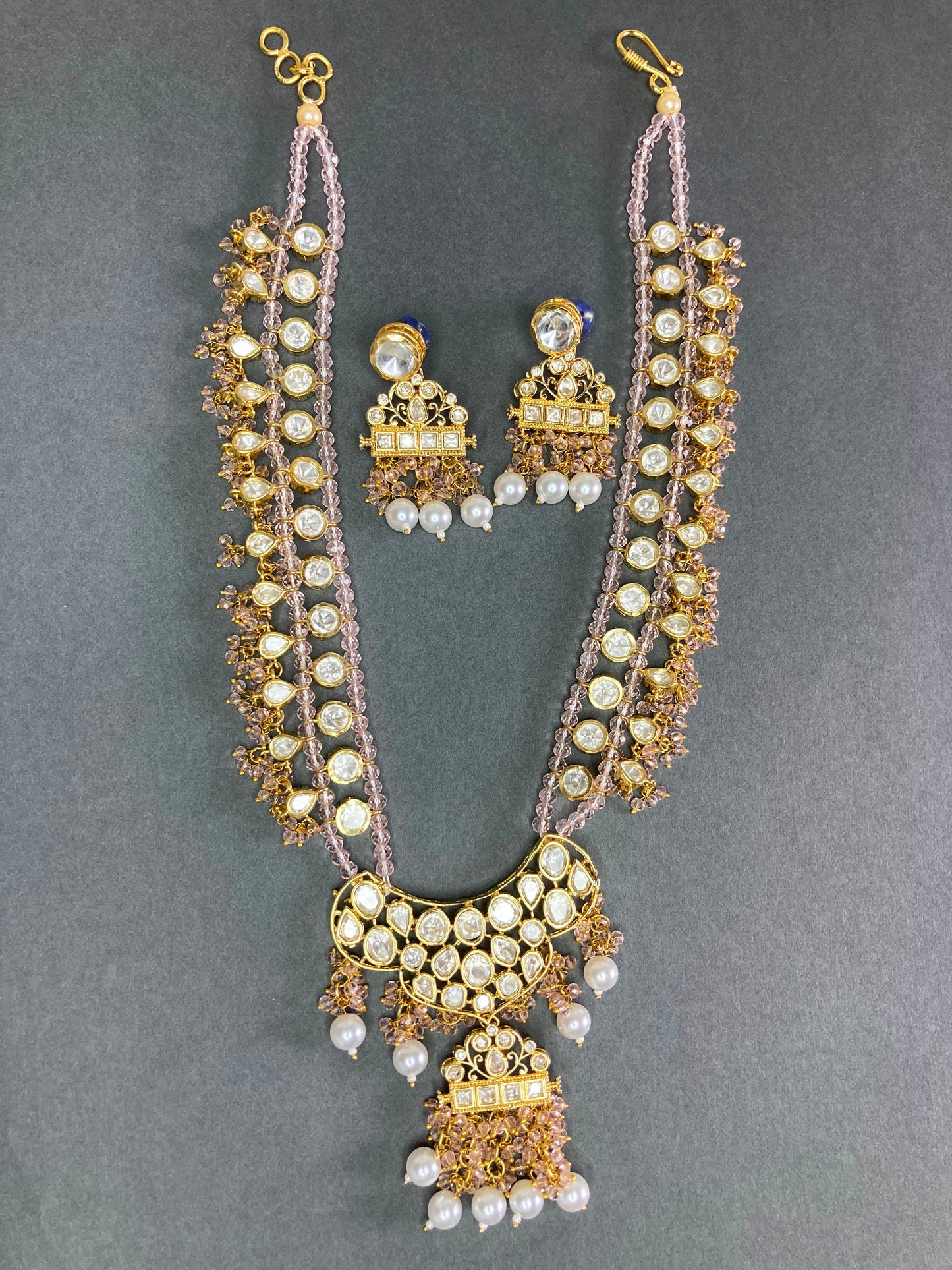 Pink Priyalata Jewellery Set