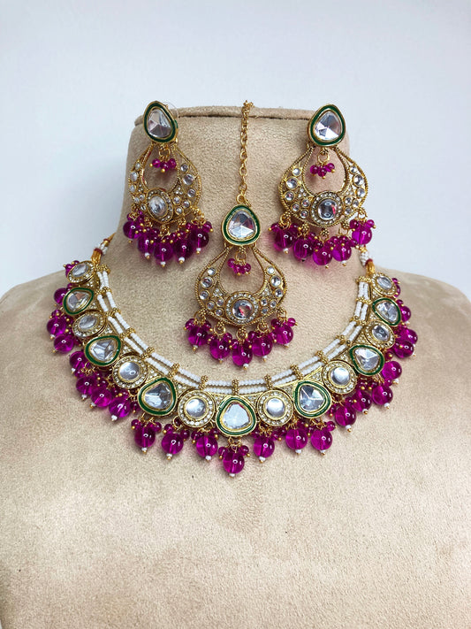 Purple Grishma Jewellery Set