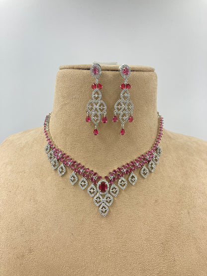 Ruby Rebecca Zirconia Jewellery Set