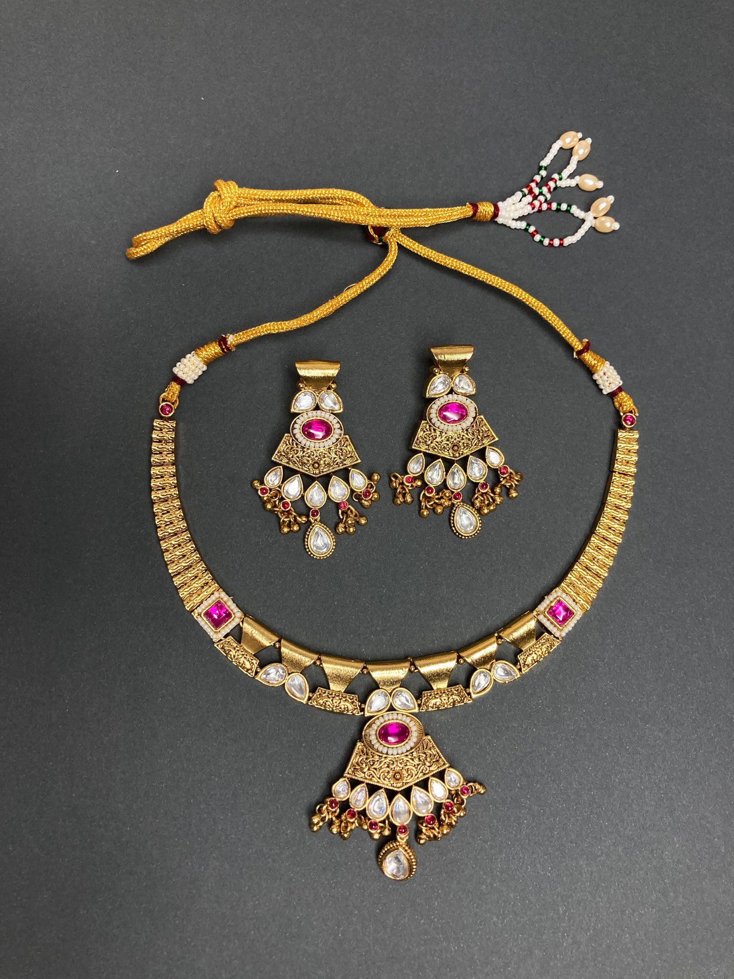 Ruby Tamannaah Temple Jewellery Set