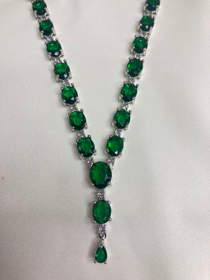 Green Scarlett Zirconia Jewellery Set